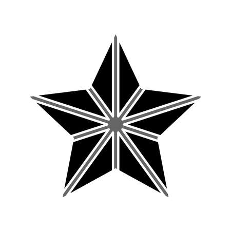 Star. Vector illustration of star. Isolated on a blank, editable and changeable background.のイラスト素材