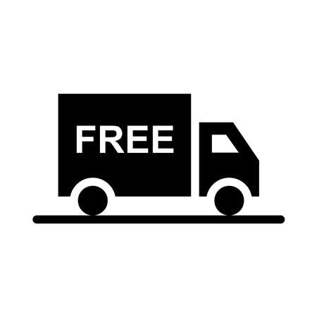 Delivery truck icon. High quality black line pictogram for website and mobile app design. Isolated on a blank background which can be edited and the color can be changed.のイラスト素材