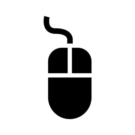 Mouse icon vector illustration template. Simple style and isolated on a blank background.のイラスト素材