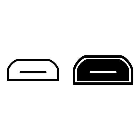 Port thunderbolt connector for a computer on a transparent background.のイラスト素材
