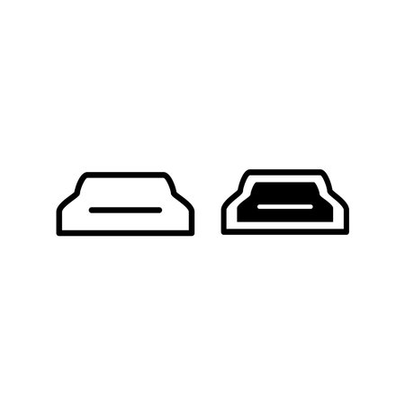 Port USB mini Bconnector for a computer on a transparent background.のイラスト素材