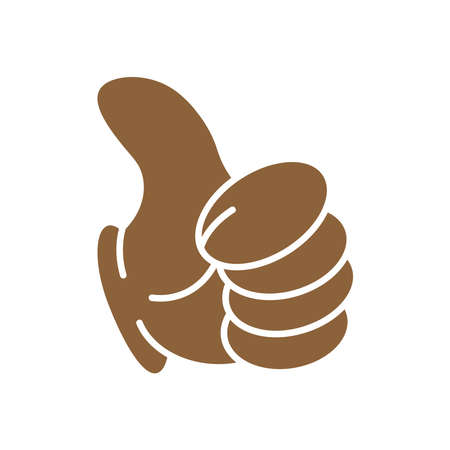 Like icon vector. hand like, hand thumb up icon. Cute and cute thumbs up sign. Isolated on a blank background which can be edited and changed colors.のイラスト素材