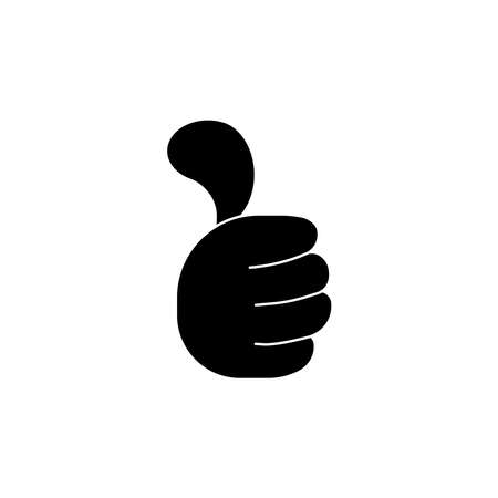 Like icon vector. hand like, hand thumb up icon. Cute and cute thumbs up sign. Isolated on a blank background which can be edited and changed colors.のイラスト素材