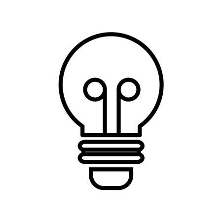 Lamp. Vector illustration of light icon, menu sign for electricity payment via digital wallet. Isolated on a blank background which can be edited and changed colors.のイラスト素材