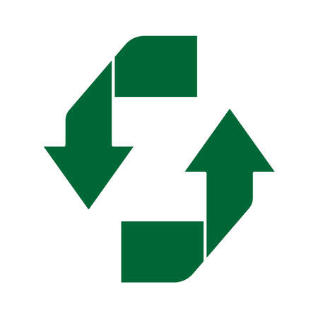 Recycle icon vector. Best recycle symbol. Isolated on a blank background. Can be edited and changed colors.のイラスト素材