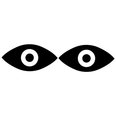 Eye icon isolated on white background. Vector illustration. Eps 10.のイラスト素材
