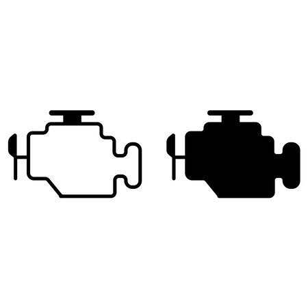 Vector illustration Engine problems icon. Trendy flat vector Engine problems icon on transparent background from Insurance collection.のイラスト素材
