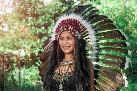 shaman indian girlの写真素材