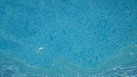 Natural Shiny blue water in a swimming poolの写真素材