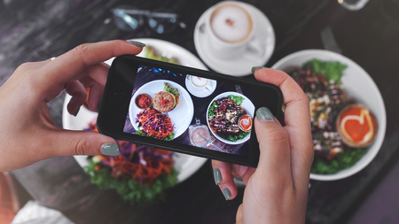Food photo of healthy food. for social networksの写真素材
