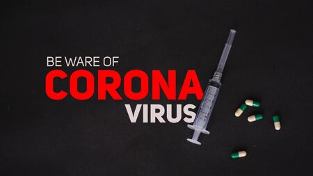 the call to be aware of the corona virus seen in the picture contained a syringe stethoscope and...