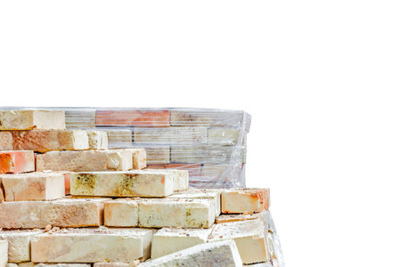 Store of bricks ready for building or saleの写真素材