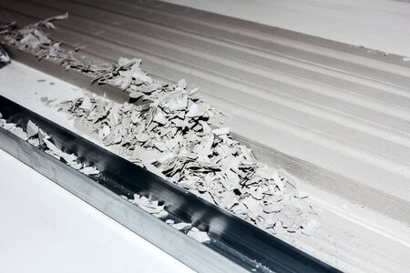 Background made of plaster moldings rows and lines の写真素材