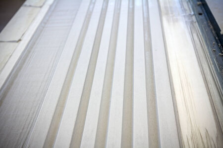 Craftsmen made plaster moldings on the traditional method