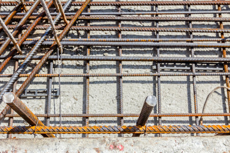 Basic profile made of bended and tied reinforcing rod in a square shape.