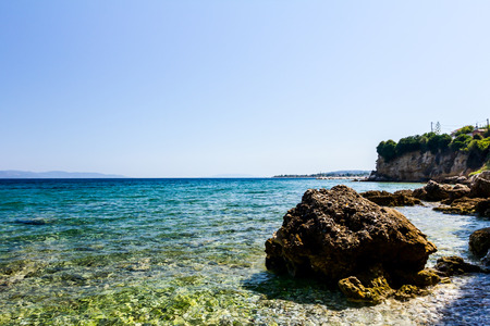 Coastal erosion of the cliffs is created by wind and rain erosion.