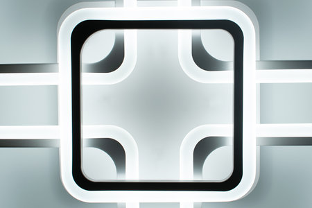 Abstract 3d rendering of geometric shapes. Creative modern background design.の写真素材