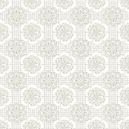 Seamless background with light floral patterns.のイラスト素材