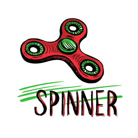 Hand spinner tricksのイラスト素材