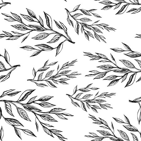 Seamless pattern botanicalvector illustrationのイラスト素材