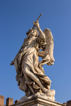 Castel Sant'Angelo in Rome sepulcher for the emperor Hadrian and his familyの写真素材