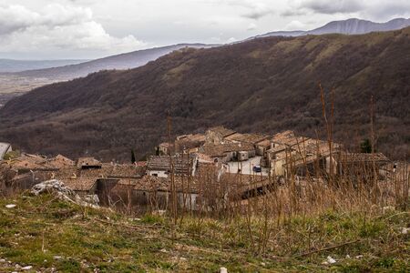 View of Civita Superiore from the Norman Castle.の写真素材