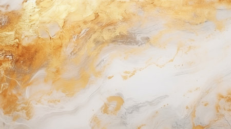 Creative texture of marble and gold foil: decorative marbling as an abstract background. Artificial fashionable stylish trendy stone surfaceの素材