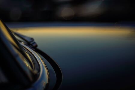 Colorful abstract background retro car. Boke background with copy space. Close-up view vintage...