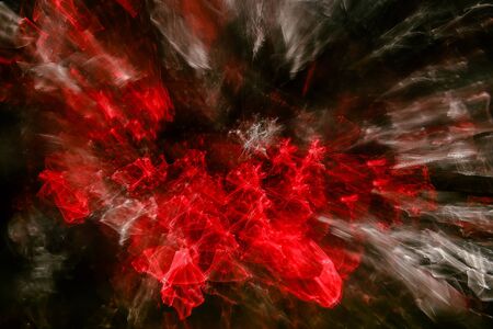 Abstract background. Explosion star with gloss and lines. Awesome beautiful nebula somewhere in...