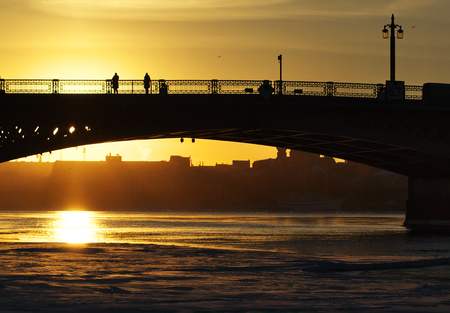 frozen river
