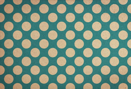 Vintage background from circles. Seamless pattern on cardboard in retro style.
