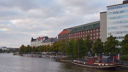 Embankment in Helsinkiの写真素材