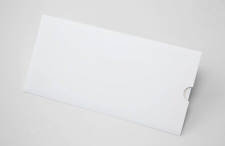 Blank White Envelope E65 Template, Isolatedの写真素材