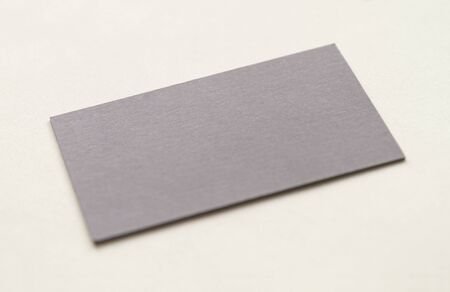 Blank Business Card from cardboard, Isolatedの写真素材