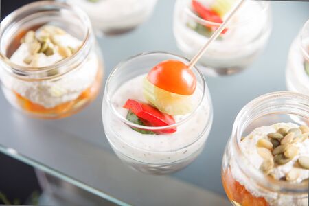 Buffet catering, on the table.の写真素材