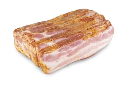 Meat and sausages on white backgroung.の写真素材