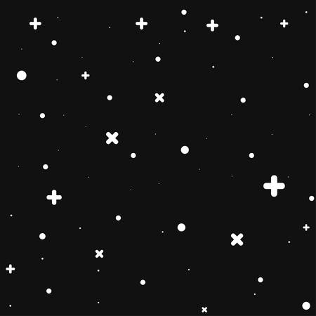 Vector illustration for simple black sky stars galaxy shineのイラスト素材