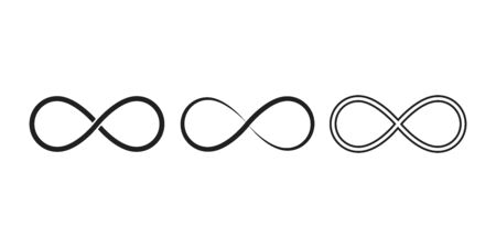 Infinity symbols. Eternal, limitless, endless, life  tattoo concept.のイラスト素材