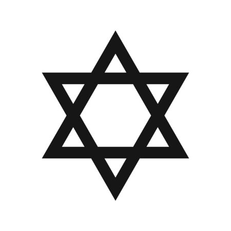 Star david line isolated vector element for banner design. Symbol shield. Shield sign icon. Abstract vector background. EPS 10のイラスト素材