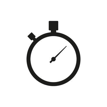 Timer icon on white background. Deadline icon symbol. Stopwatch symbol. Vector countdown circle...