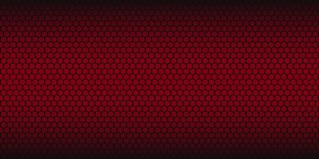 Red abstract vector background. Honeycomb pattern. Linear website template on red backdrop. Vector geometric pattern. EPS 10のイラスト素材