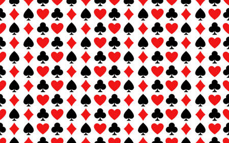 Card suit pattern in royal style. Vector seamless pattern. Abstract graphic design.のイラスト素材