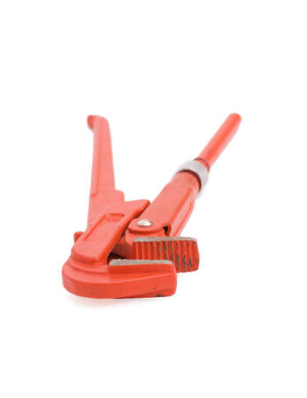 alligator wrench isolated aganist white background