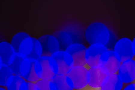 Christmas bokeh background blue background blurred