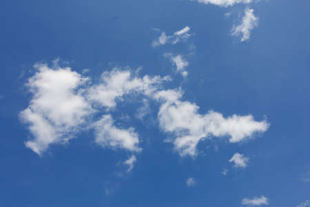 blue sky on a sunny summer day with white clouds visible on it