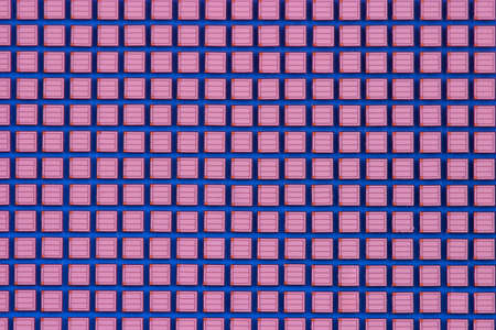 Microchup crystals macroshot against blue backgroundの写真素材