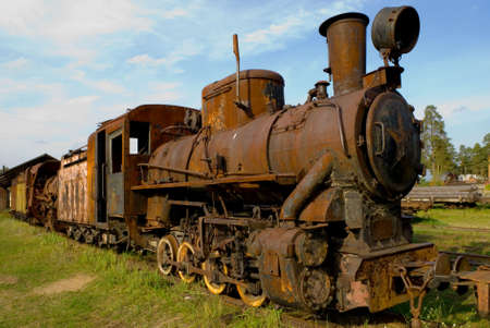 Old Rusty steamtrainの写真素材