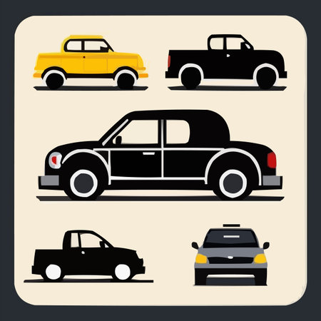 retro car design over beige background vector illustration. EPS10のイラスト素材