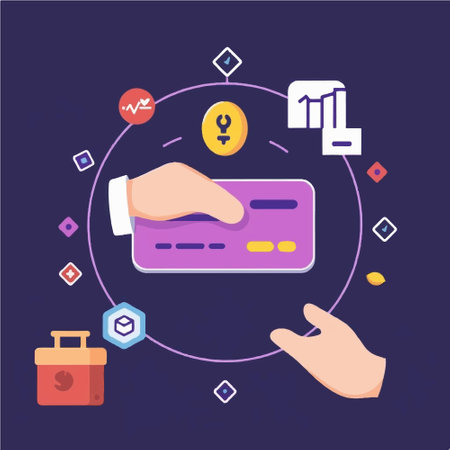 Flat design modern vector illustration concept of online shopping, payment, e-commerce.のイラスト素材