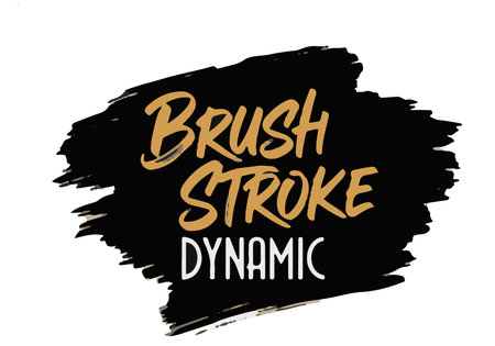 Brush stroke with lettering. Vector illustration for your design.のイラスト素材